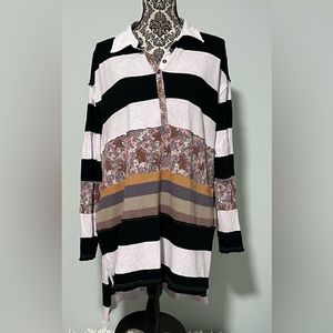 WE THE FREE M+M Long Sleeve Maxi Shirt- Medium